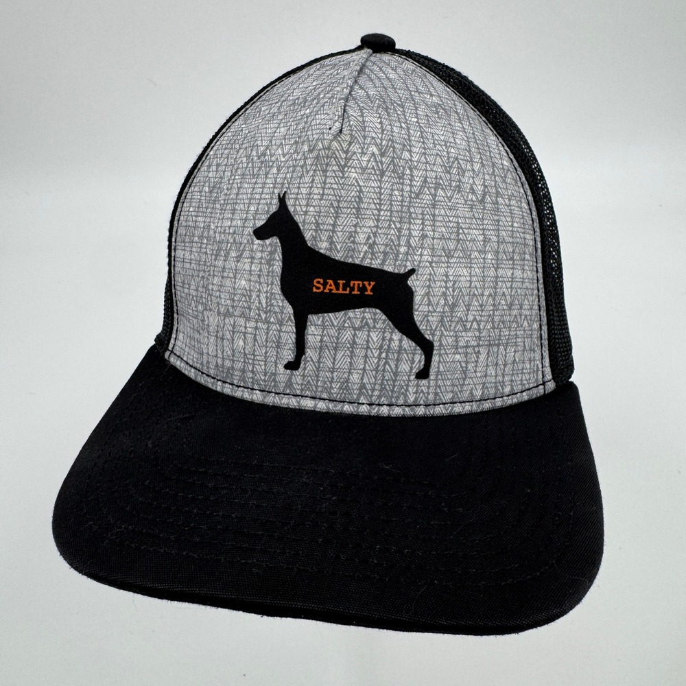 Prana Journeyman Trucker Salty Dog Gray‎ Black Brown Mesh Snapback Hat
